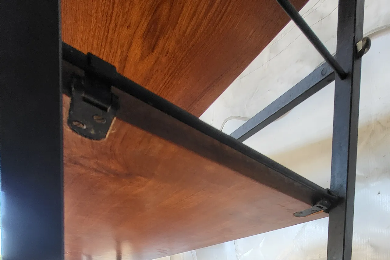 Libreria in stile svedese con tavolino, anni '60 7