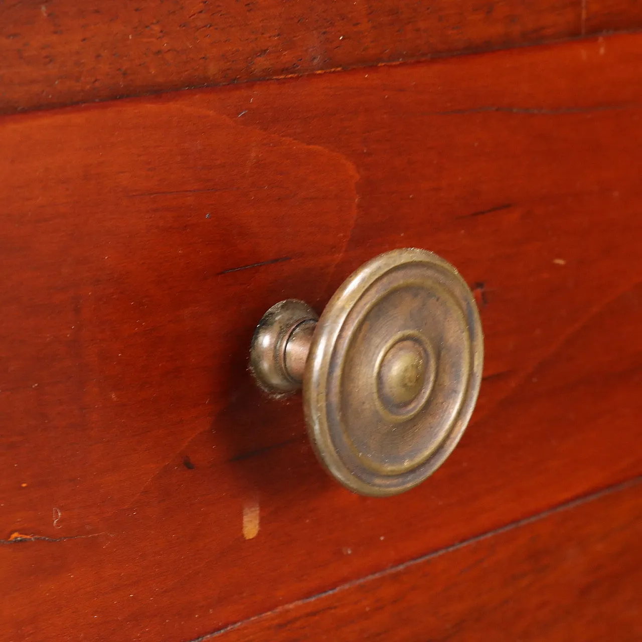 Cherrywood bookcase with drawers and glass doors 9