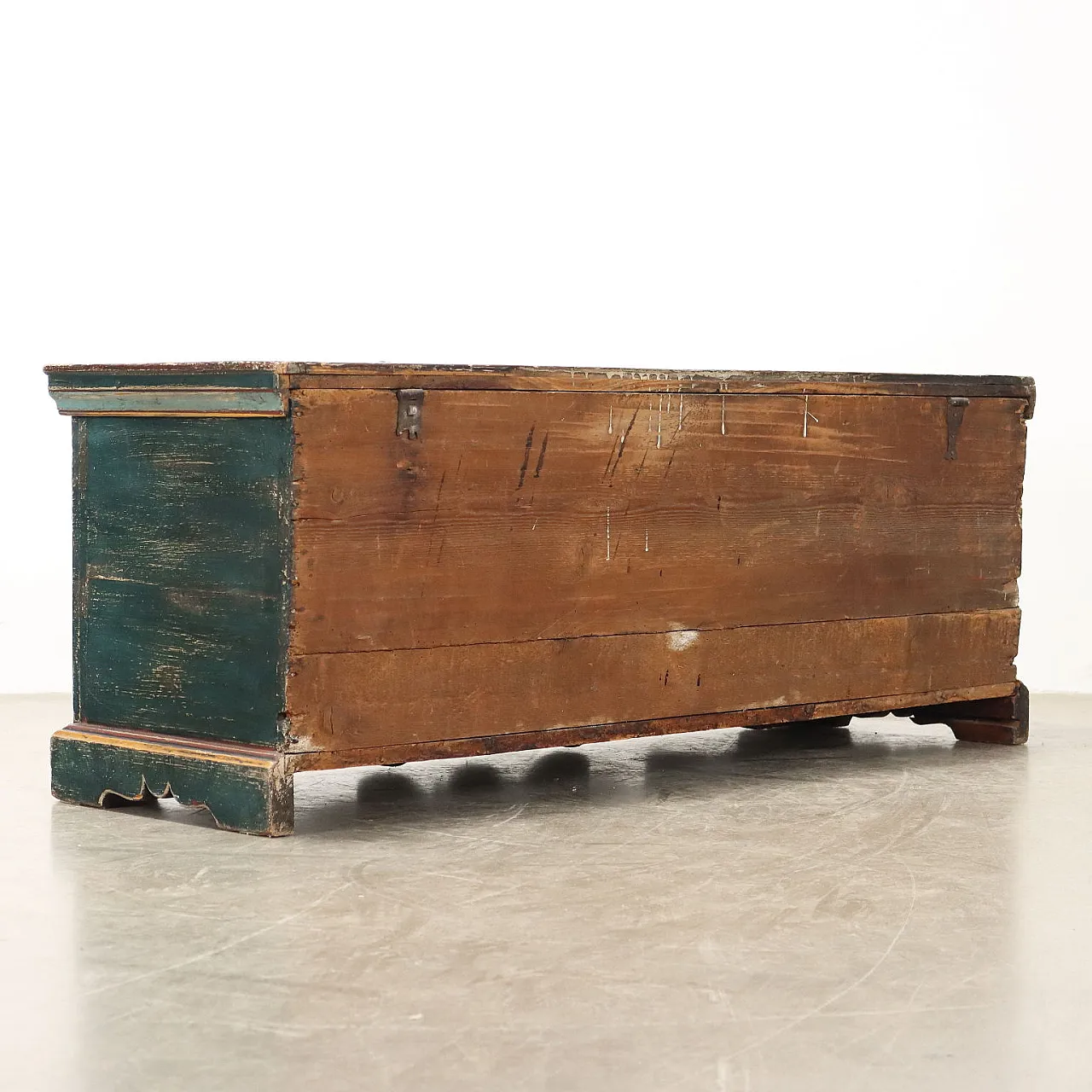 Cassapanca dipinta in legno, '900 10