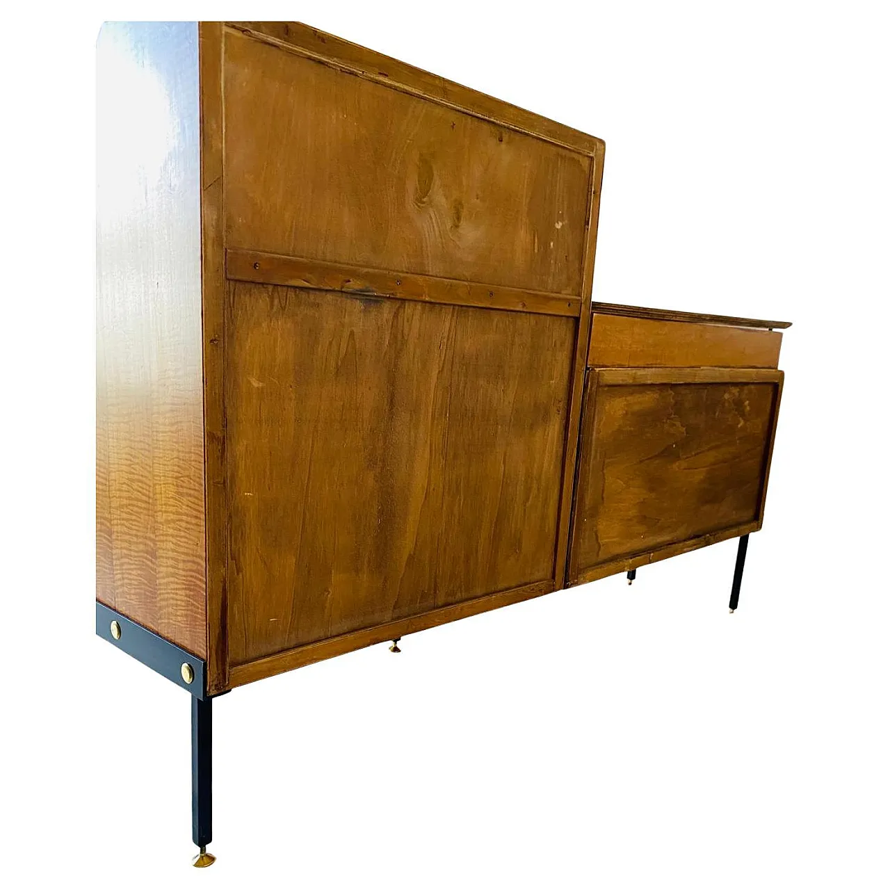Credenza con cassetti in noce e formica di Permanente Cantu, anni '60 7