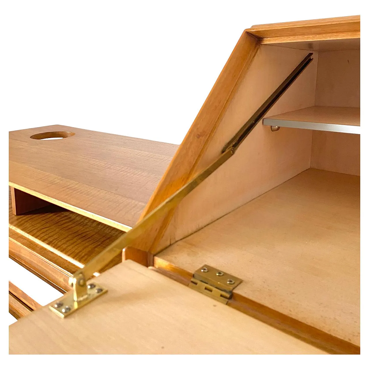 Credenza con cassetti in noce e formica di Permanente Cantu, anni '60 9