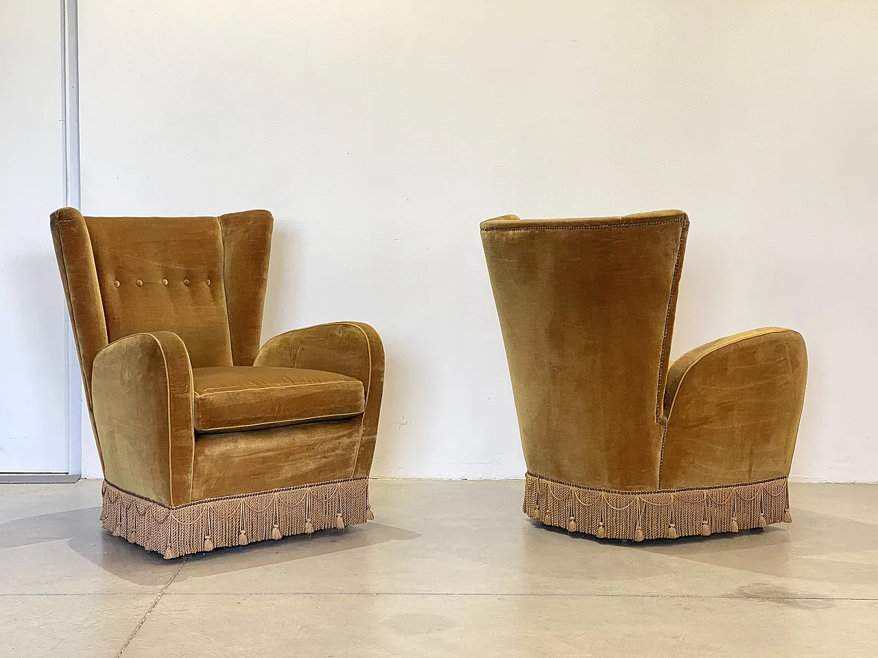 Pair of armchairs, 60s 8