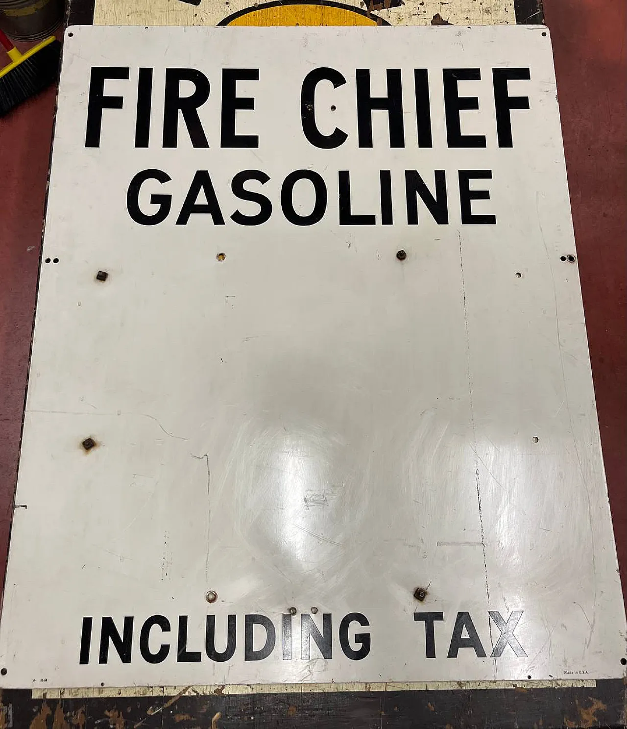 Insegna in latta Texaco Fire Chief Gasoline, '900 2