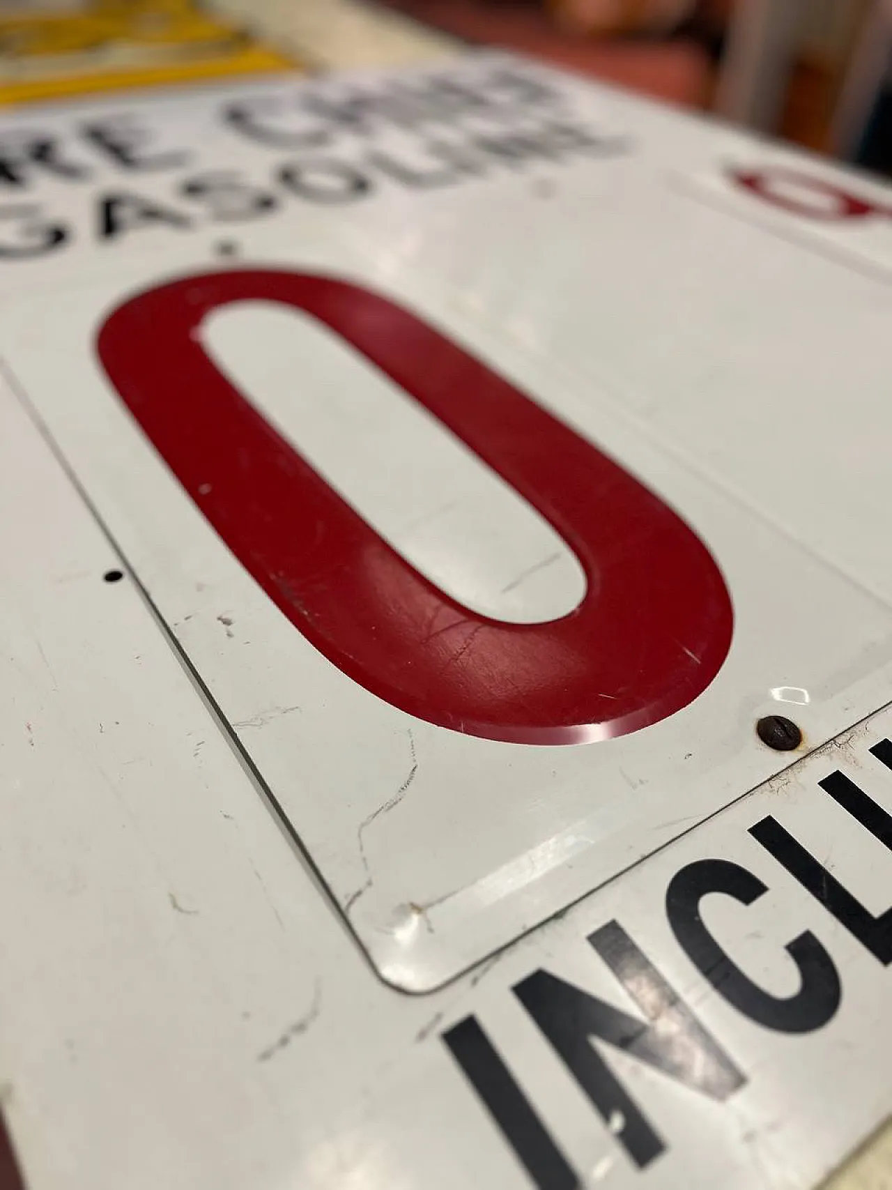 Insegna in latta Texaco Fire Chief Gasoline, '900 5