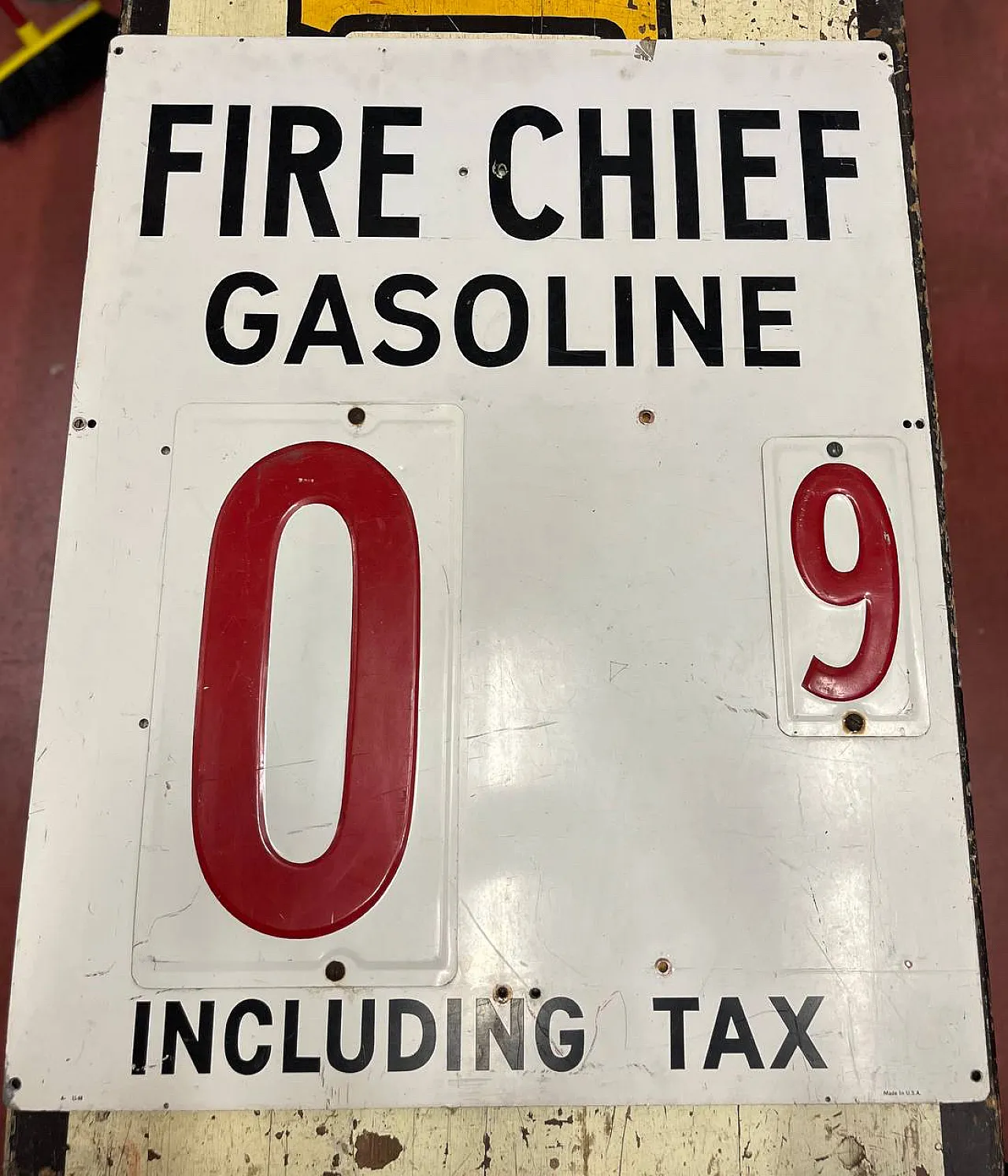 Insegna in latta Texaco Fire Chief Gasoline, '900 6