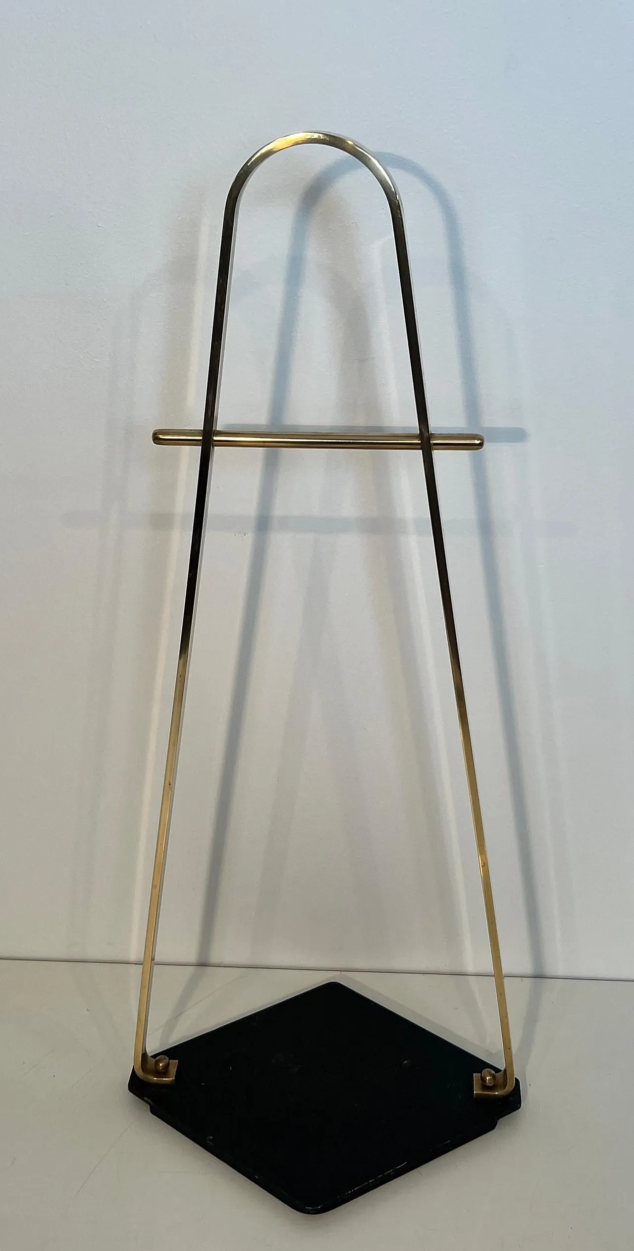Brass and lacquer fireplace tools on stand, 1970s 14