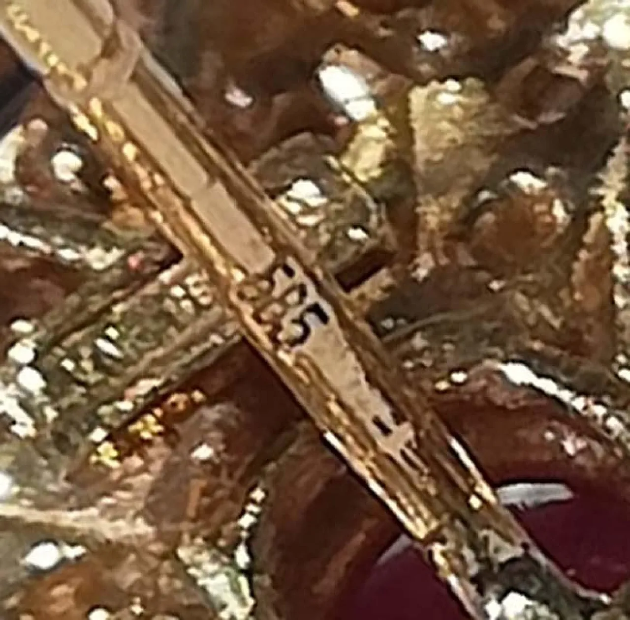 Orecchini in oro con perle, diamanti, rubini, zaffiri, smeraldi, 1970 6
