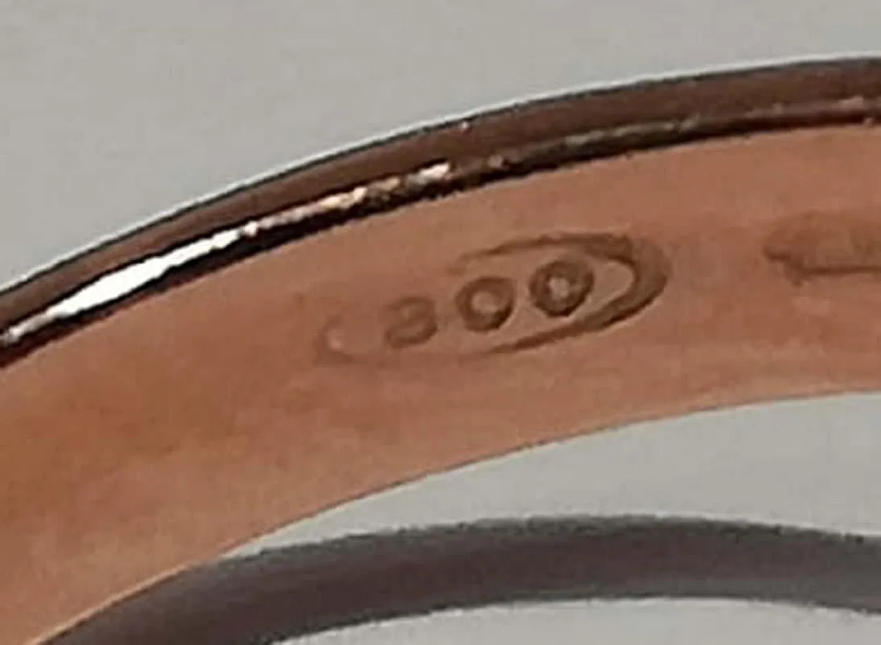 Garnet, diamonds, rose gold and silver fly ring, 1970s 7