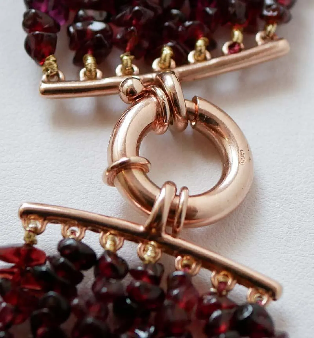 Garnets, multi-strands necklace, 1970s 4