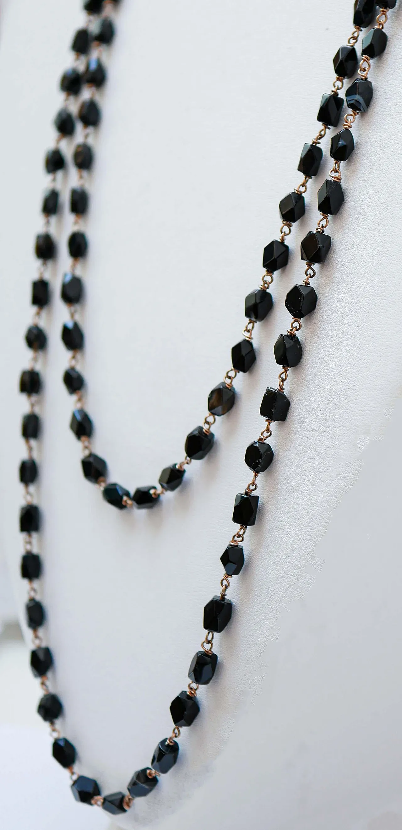 Black agate necklace, 1950s 3
