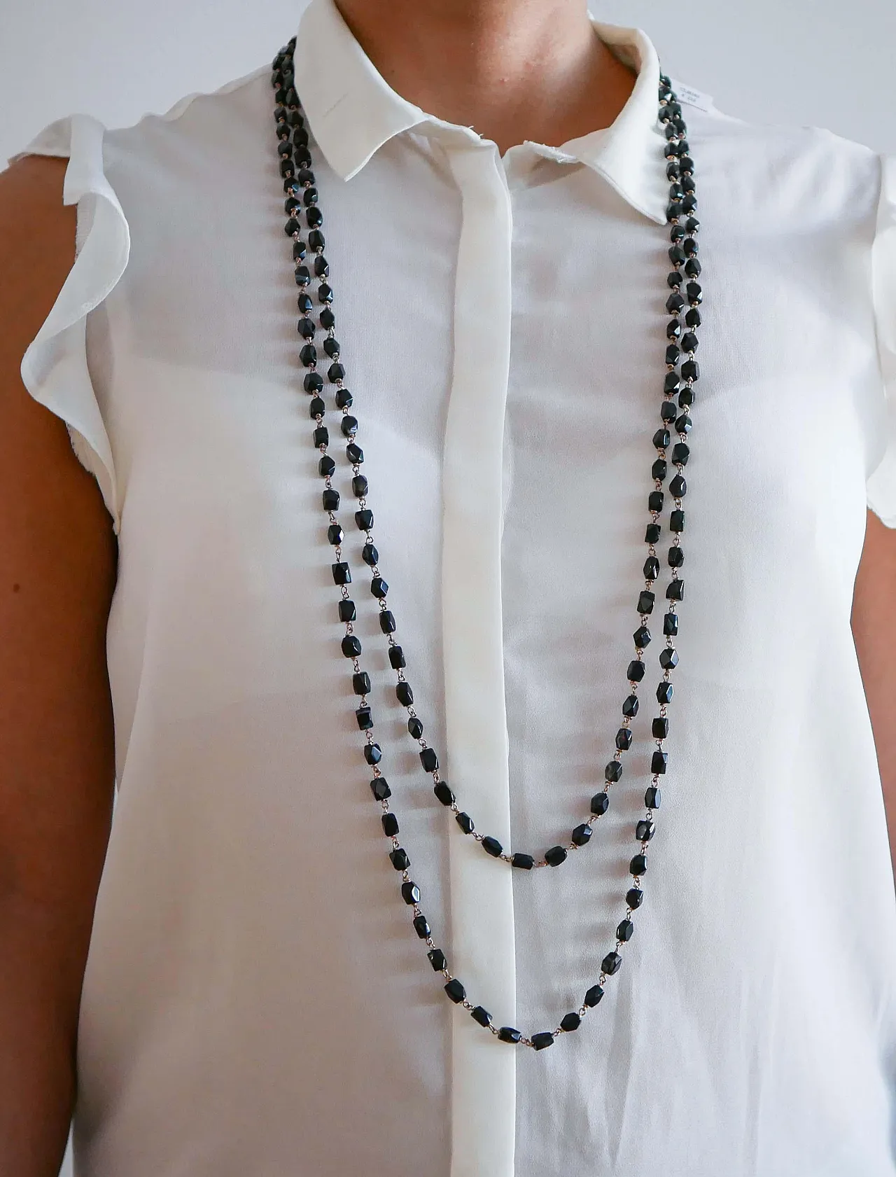 Black agate necklace, 1950s 4
