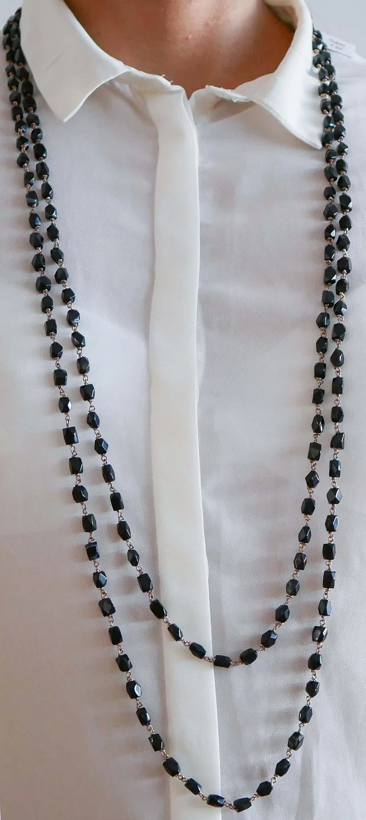 Black agate necklace, 1950s 5
