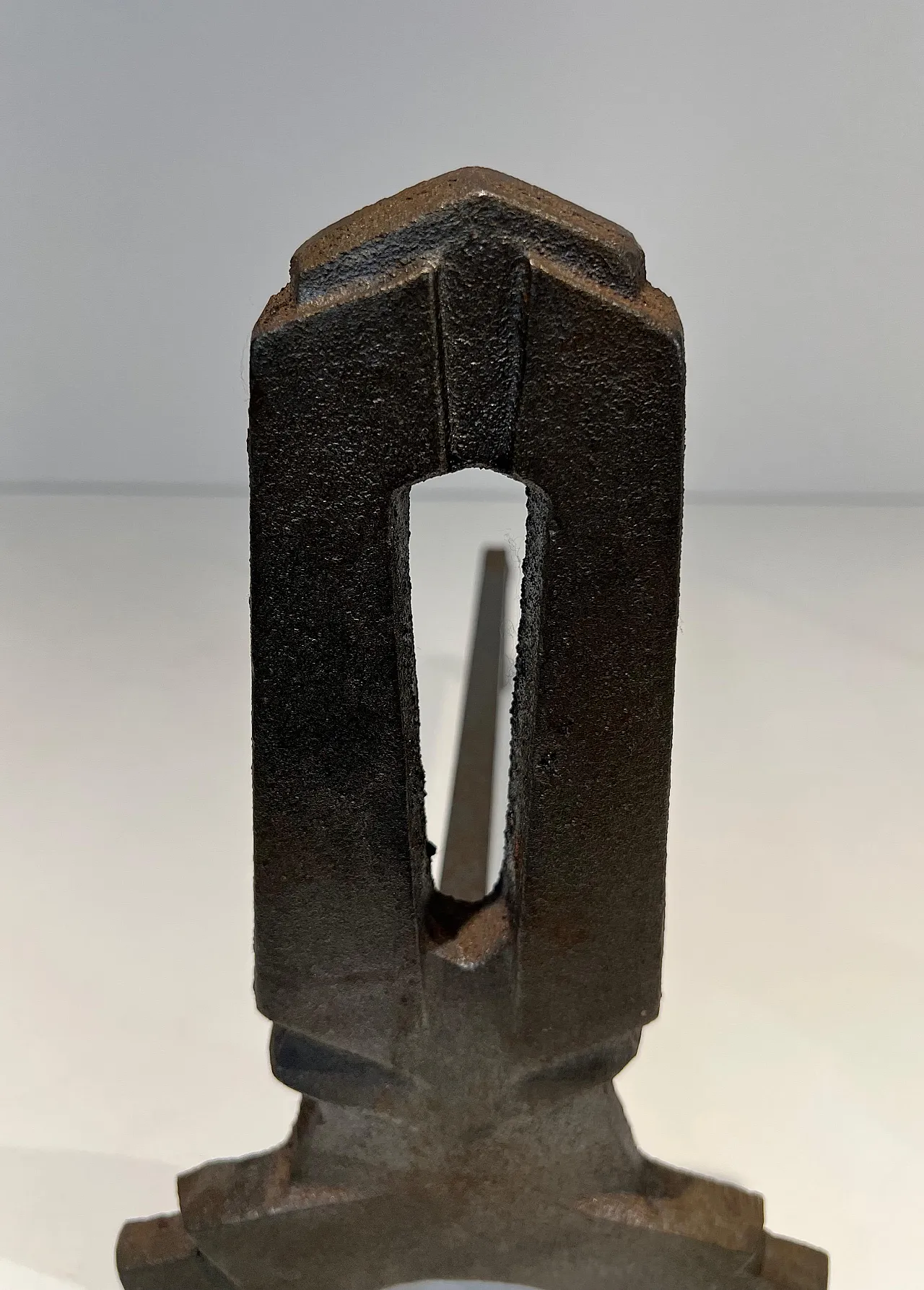 Pair of cast iron and wrought iron hallways, 1940s 9