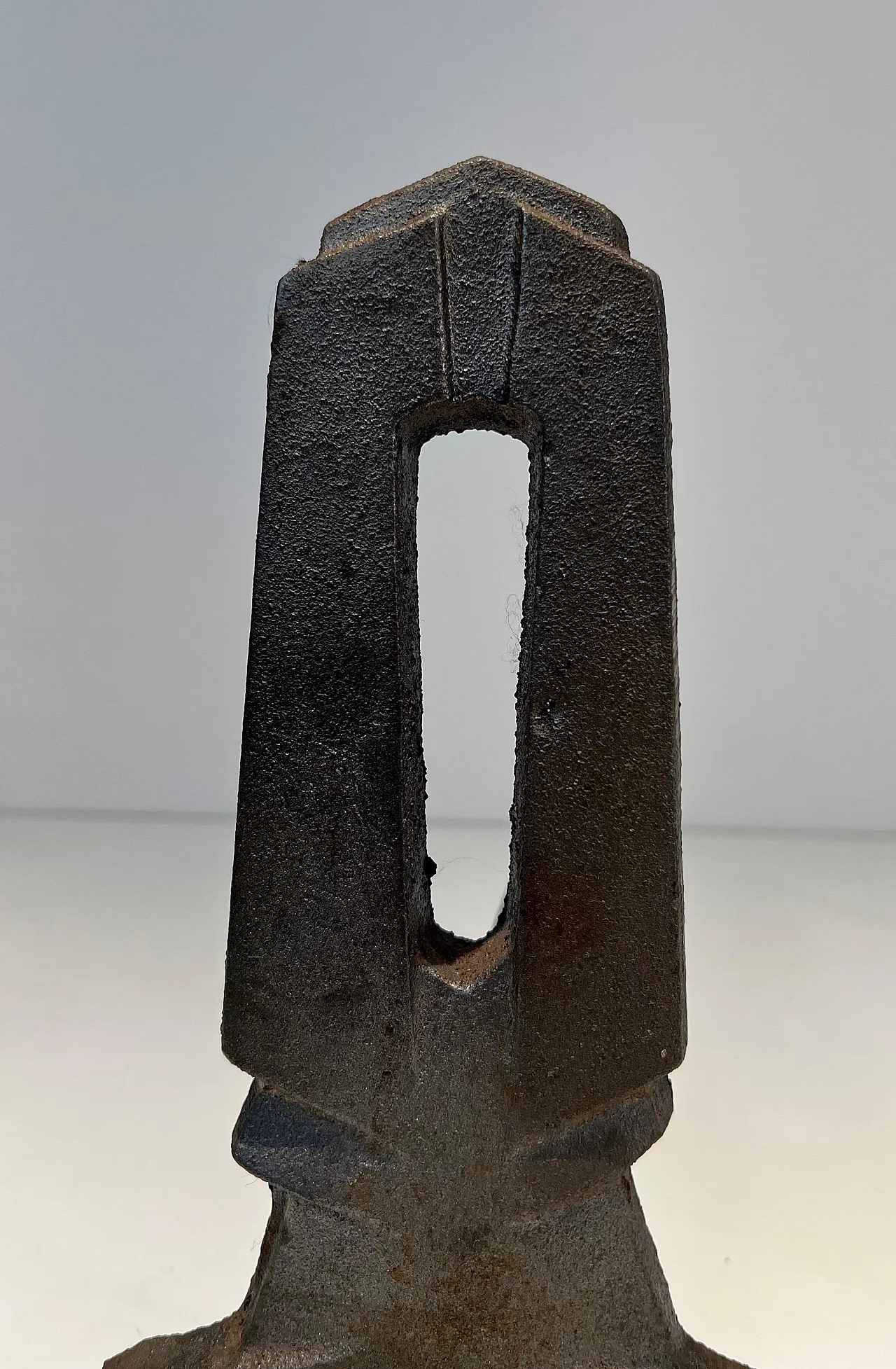 Pair of cast iron and wrought iron hallways, 1940s 10