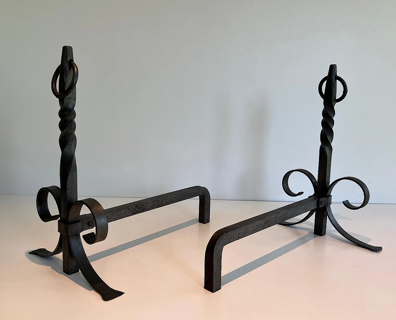 Pair of wrought iron hallways, 1920s 5