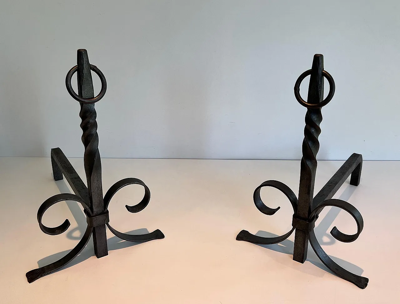 Pair of wrought iron hallways, 1920s 11