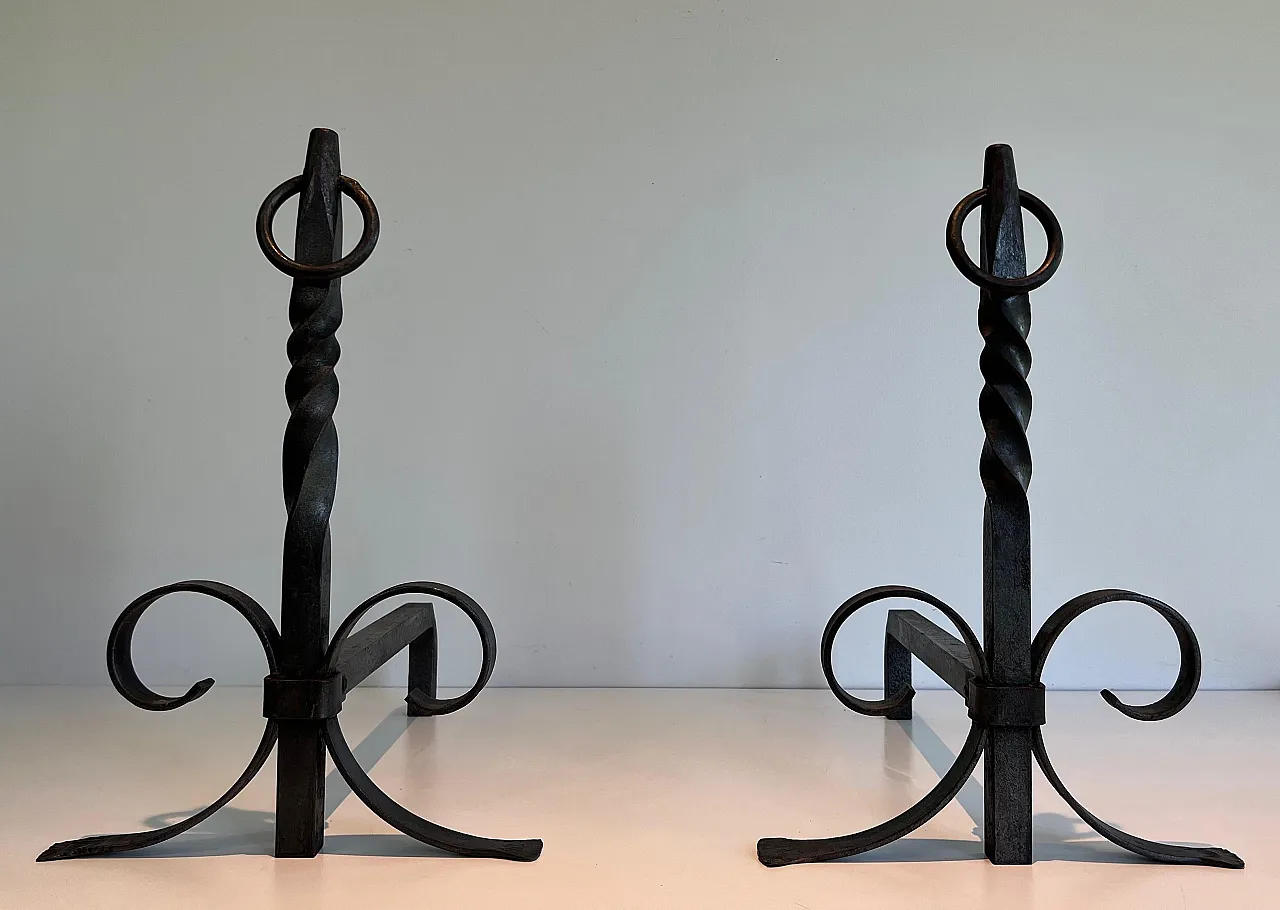 Pair of wrought iron hallways, 1920s 13
