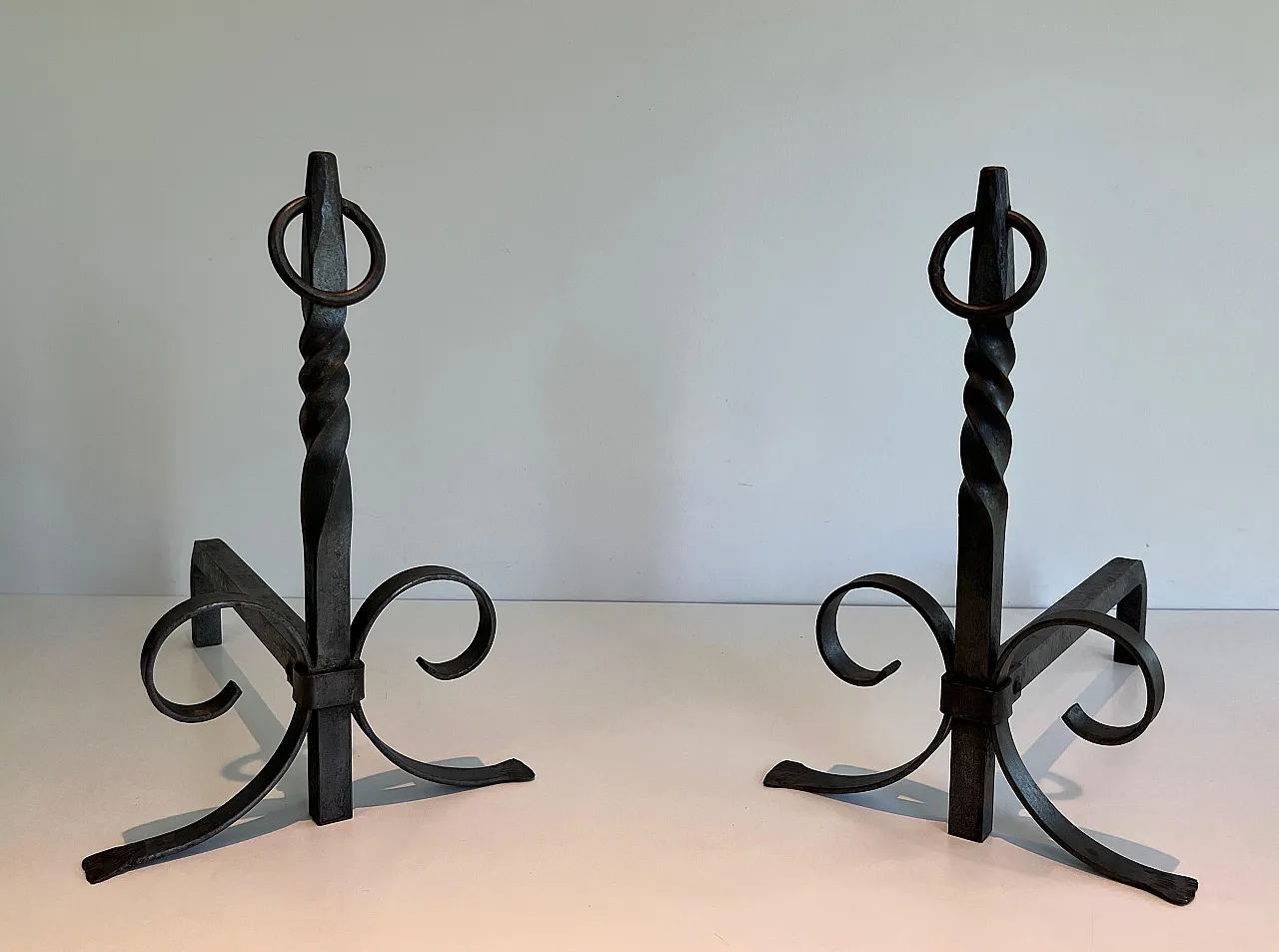 Pair of wrought iron hallways, 1920s 14