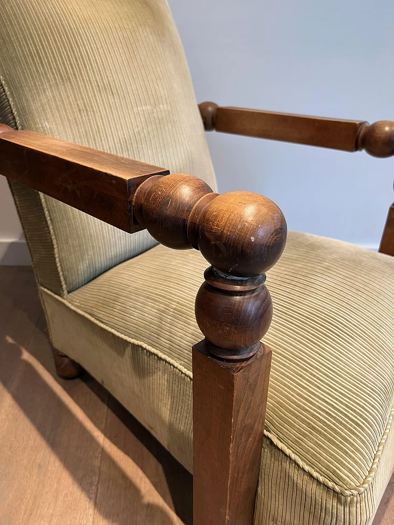 Brutalist armchair In the style of Charles Dudouy, anni '50 6