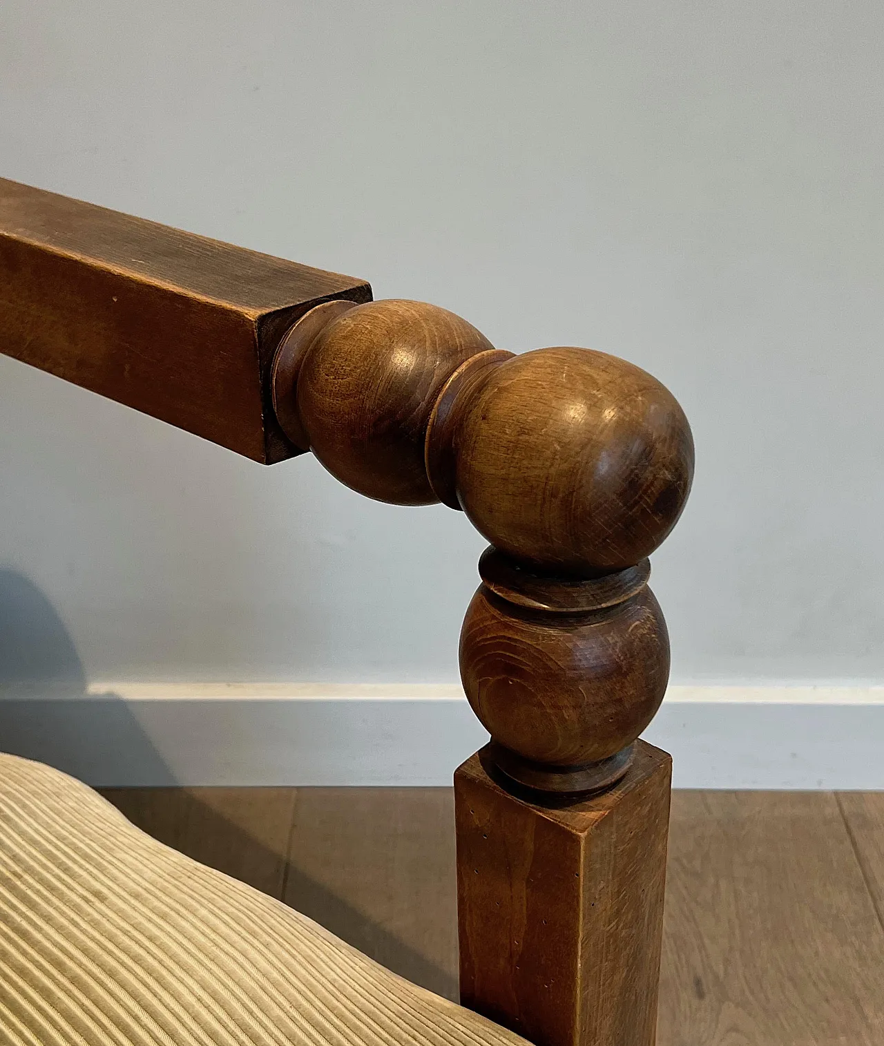 Brutalist armchair In the style of Charles Dudouy, anni '50 8