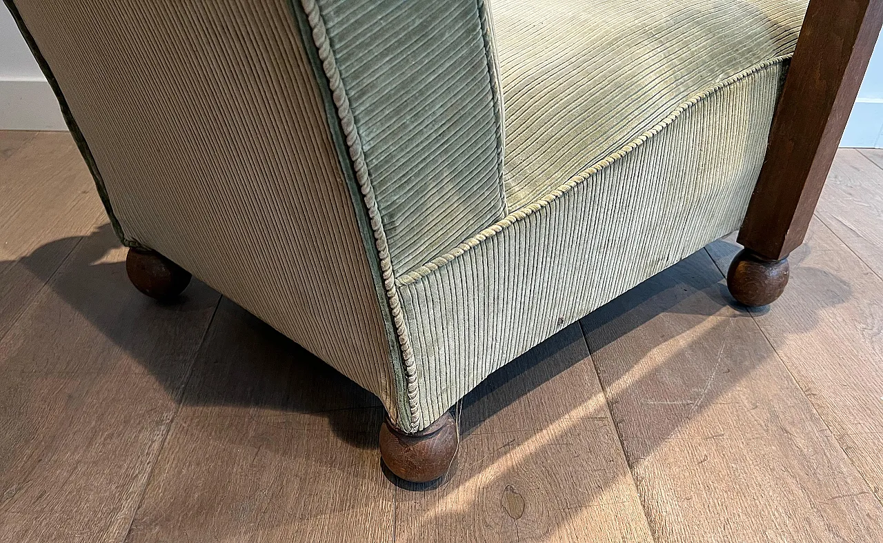 Brutalist armchair In the style of Charles Dudouy, anni '50 11