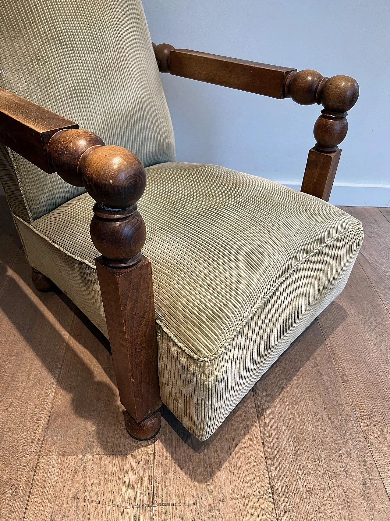 Brutalist armchair In the style of Charles Dudouy, anni '50 17