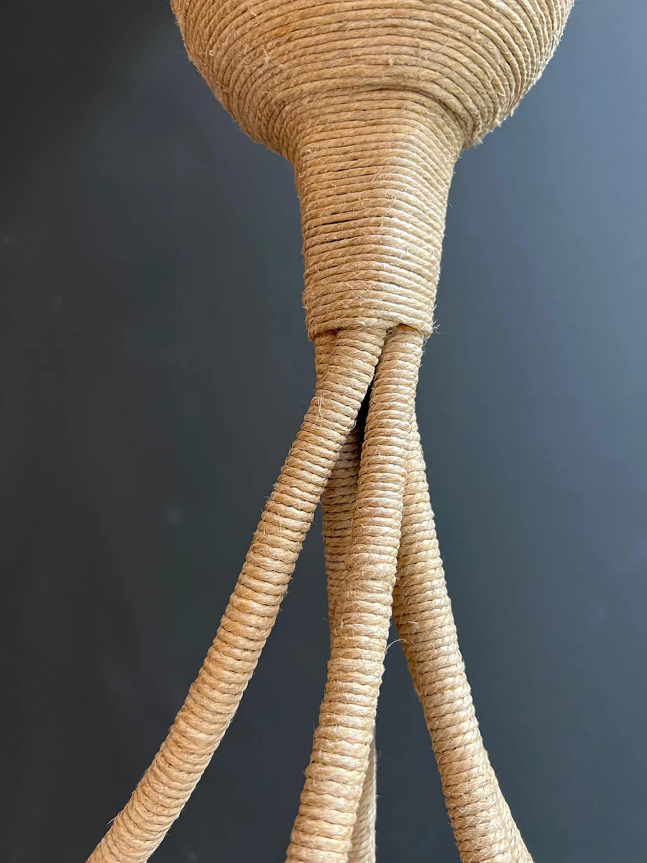 Rope chandelier, 1970s 4