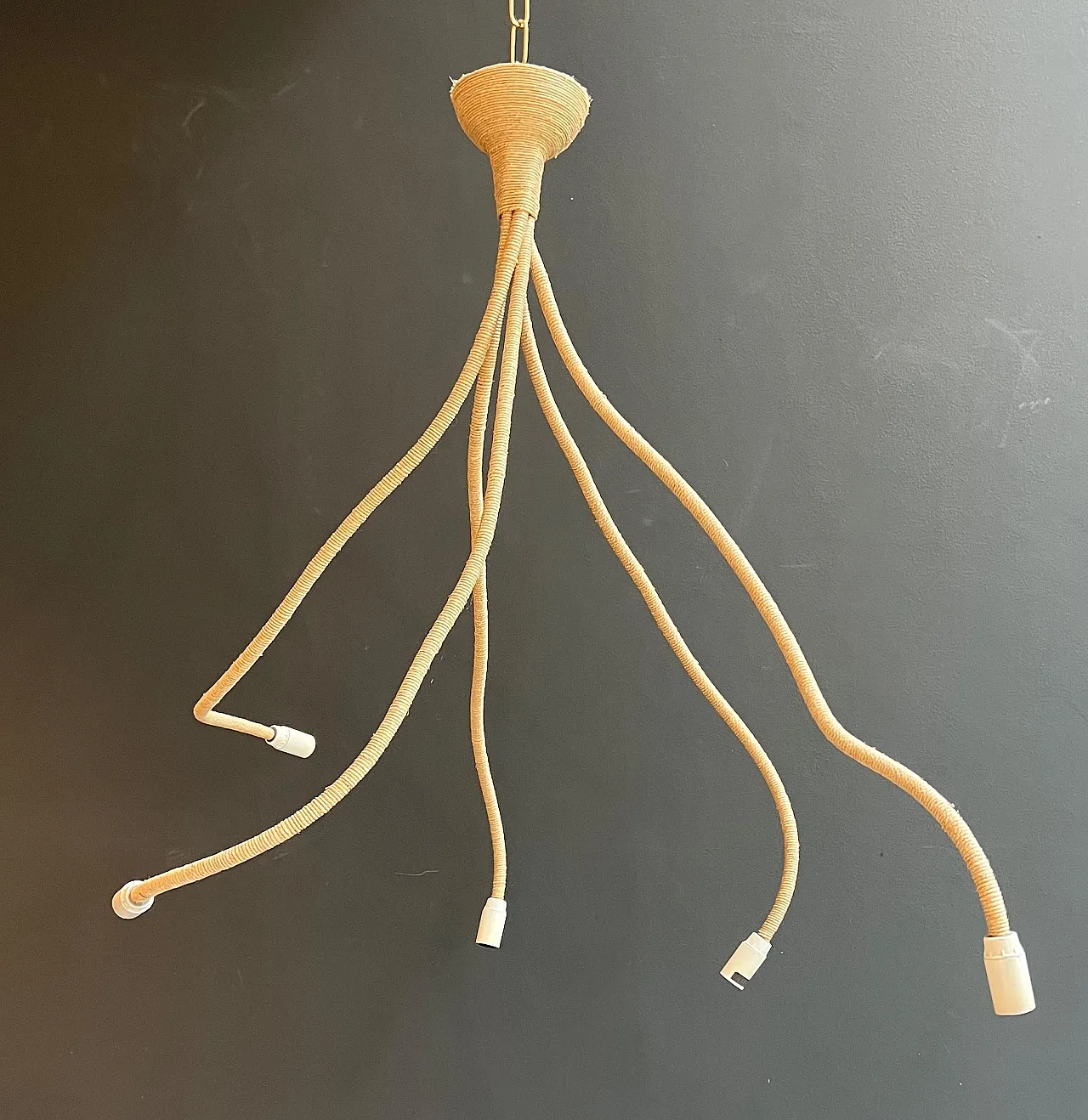 Rope chandelier, 1970s 12