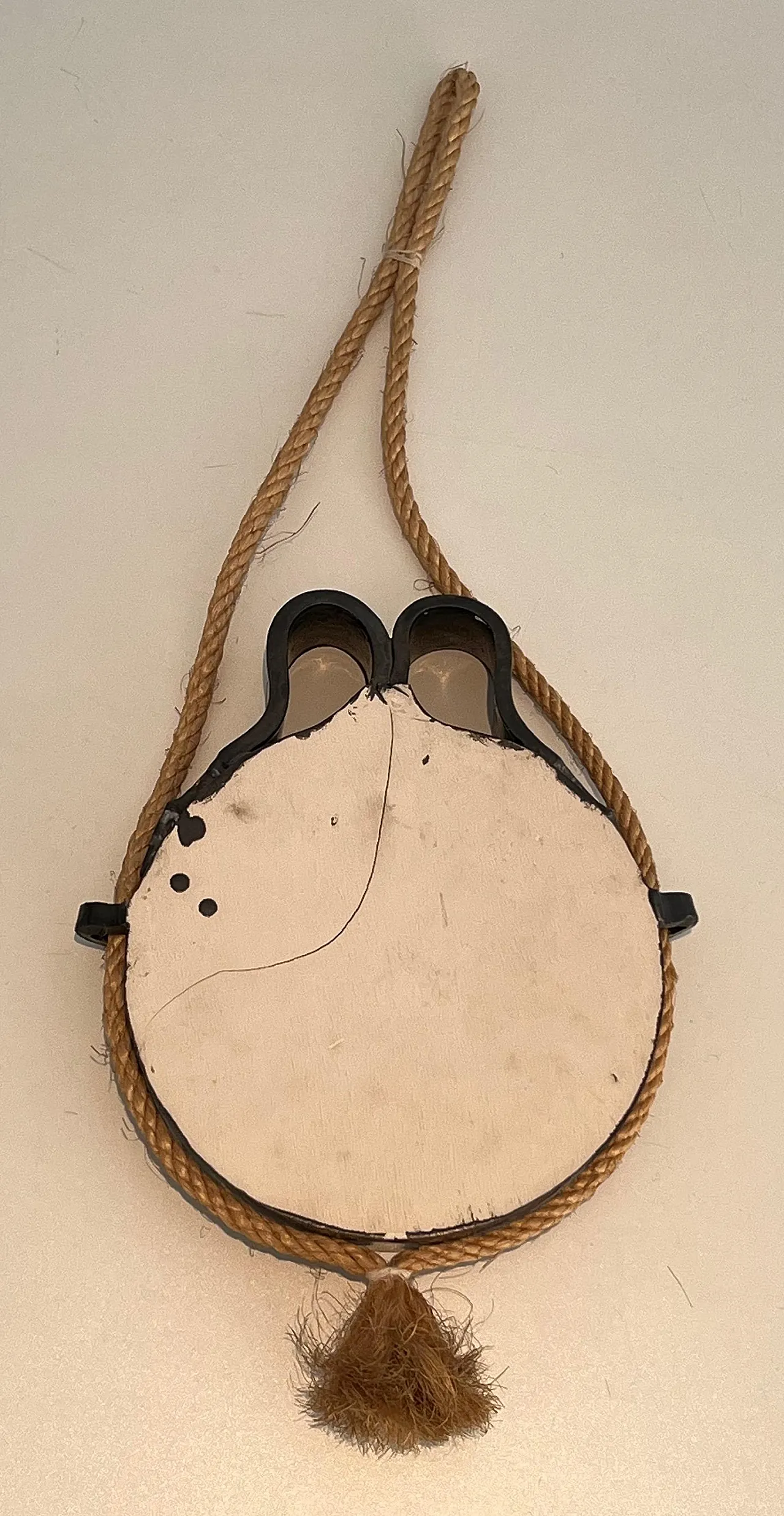 Specchio in ceramica e corda, anni '70 11