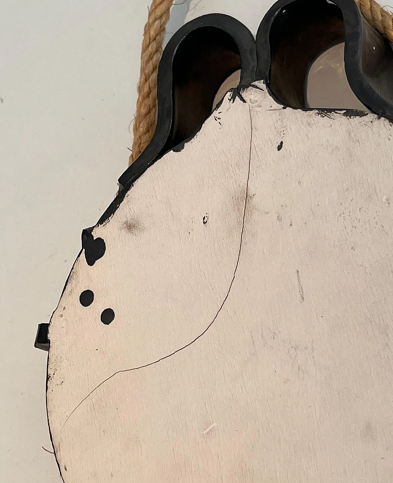 Specchio in ceramica e corda, anni '70 18