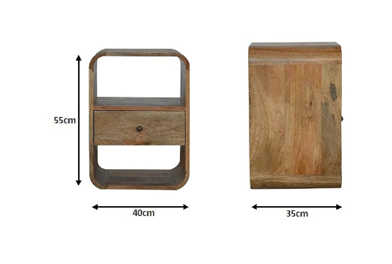 4 comodini di Londra in mango, 2000 9