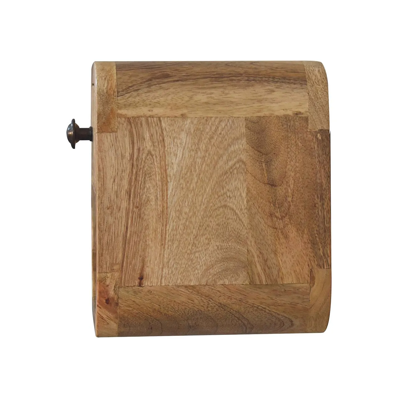 Artisan Furniture Extra Mini Curved Oak-ish Bedside with Open Slot 8