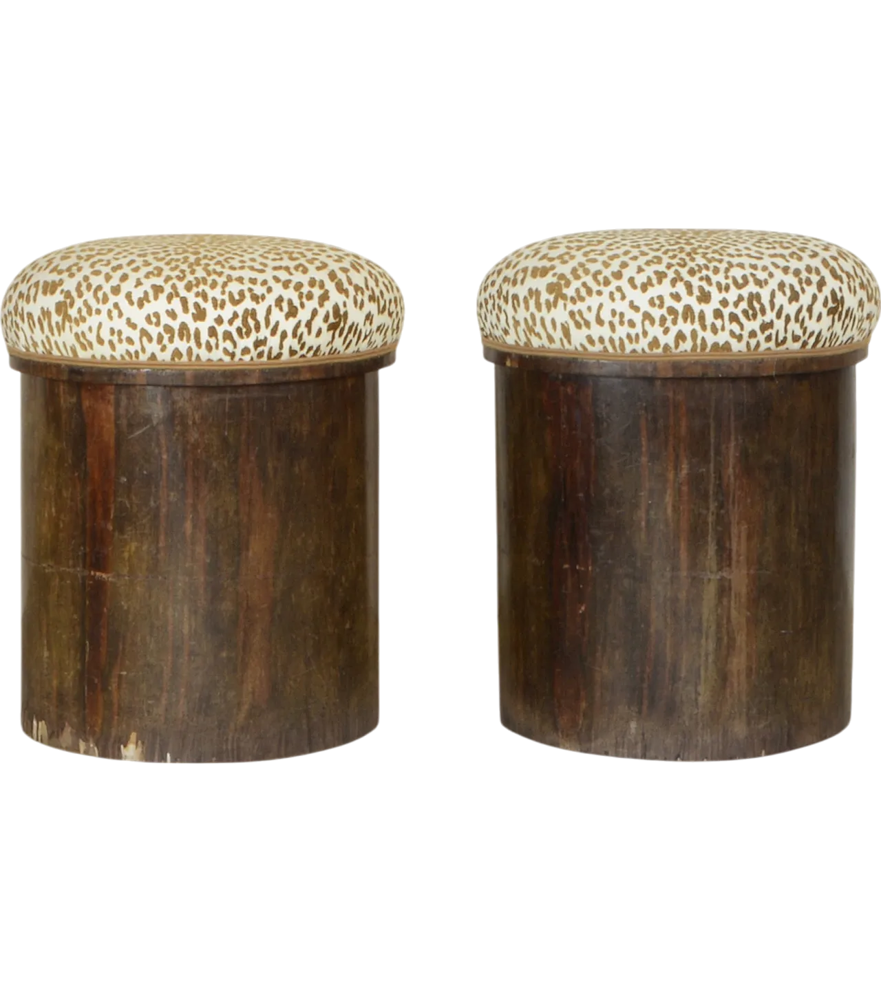 Pair of animalier wood stools, 1930s ca. 9