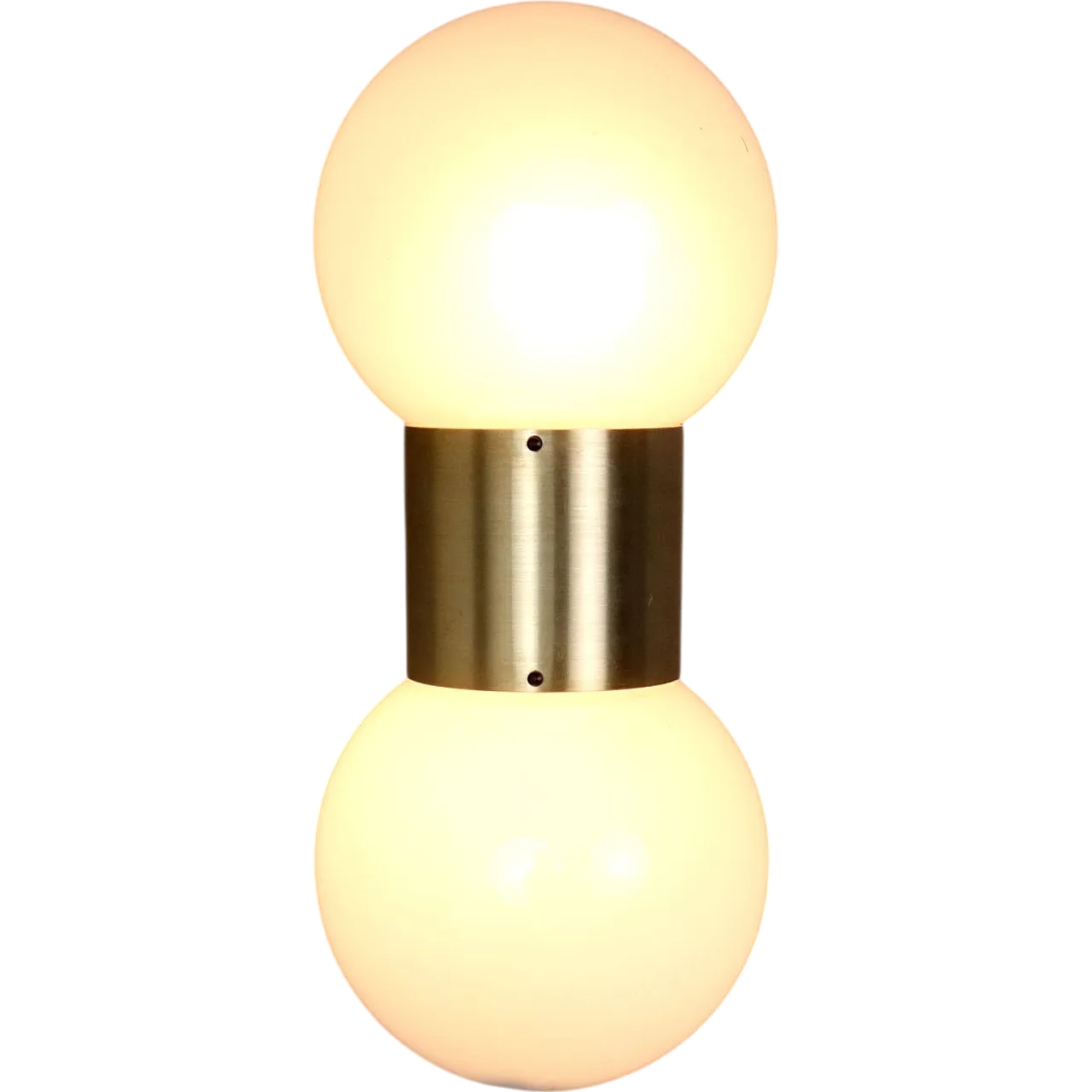 Wall lamp in chrome-plated aluminium and glass, late 20th century 8