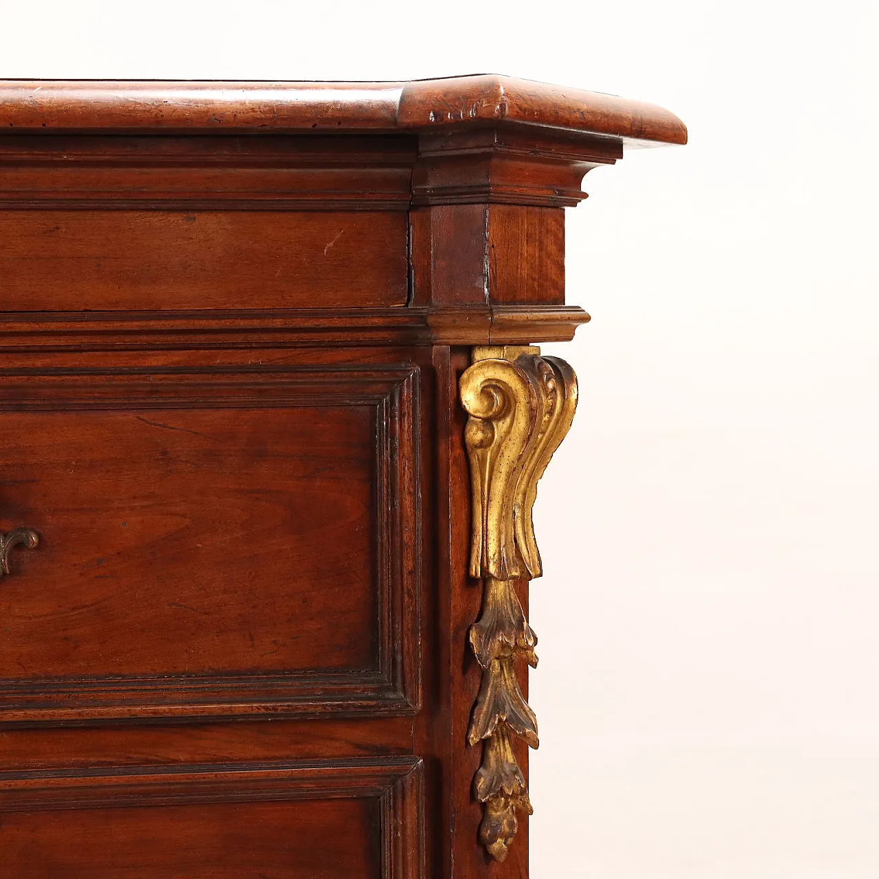 Canterano Barocco in noce e lastronato di noce, inizio '700 3