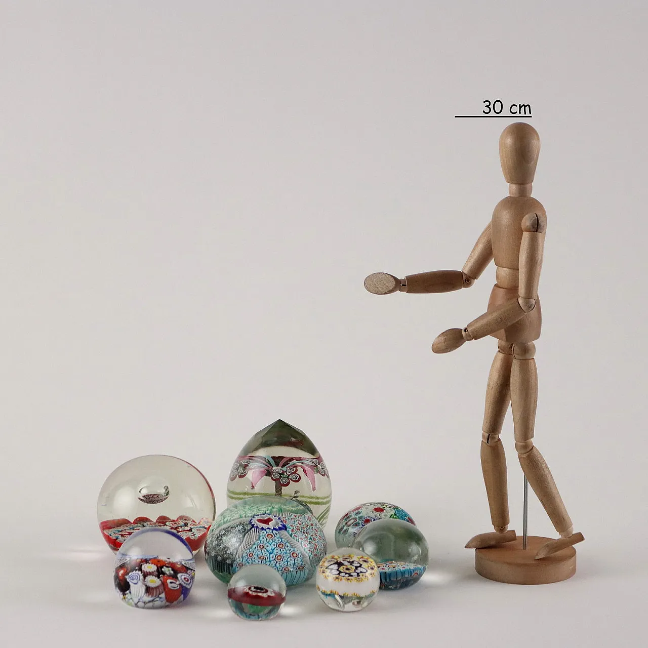 8 Fermacarte in vetro di Murano a murrine di Arte Muranese 2