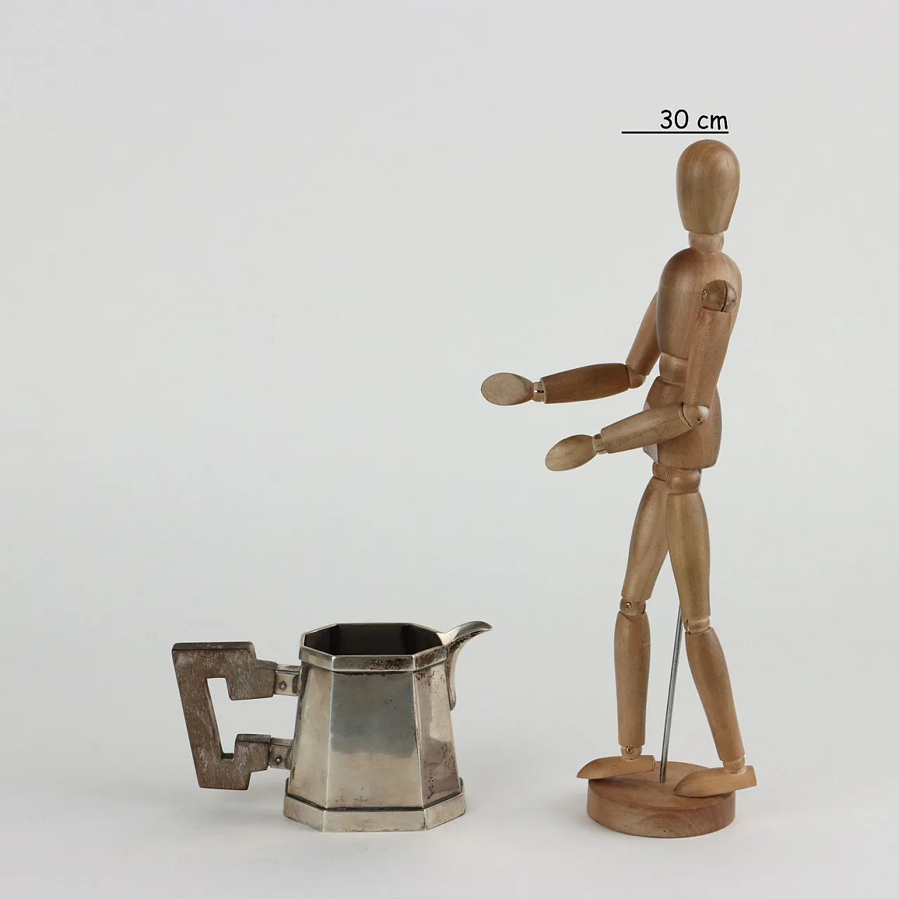 Lattiera in argento di Fratelli Calegaro Padova, anni '30 2