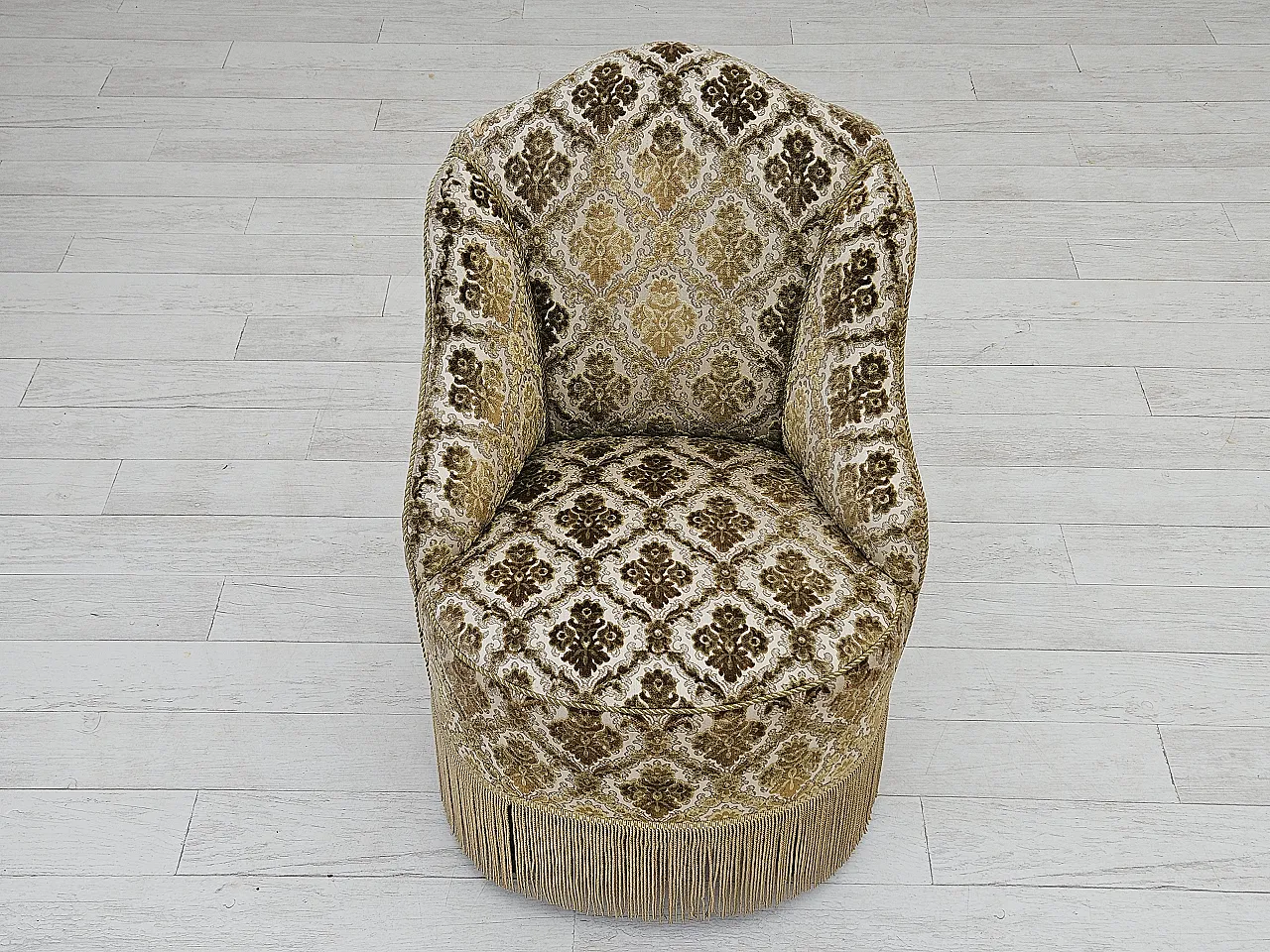 Sedia danese velluto, anni '50 6