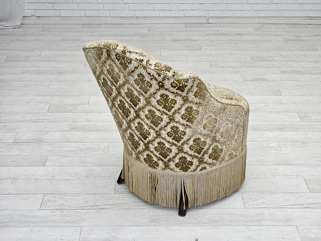 Sedia danese velluto, anni '50 9