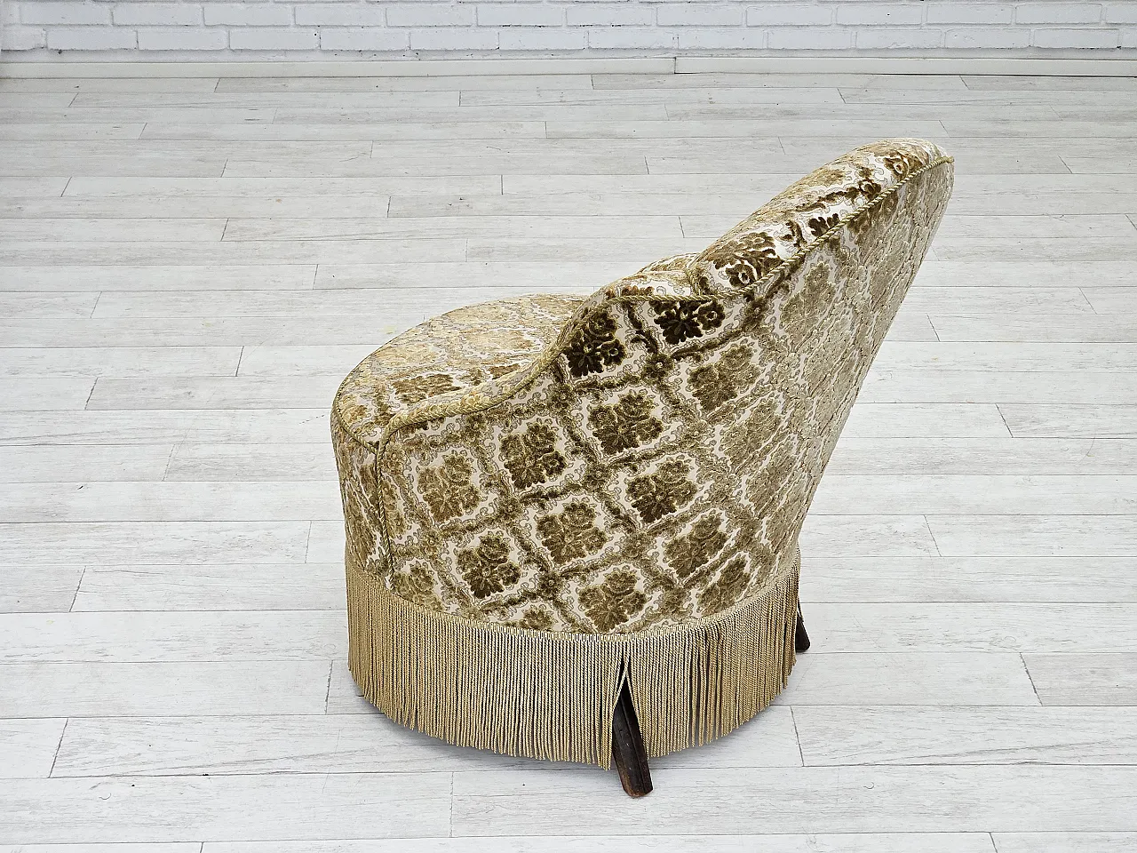 Sedia danese velluto, anni '50 12