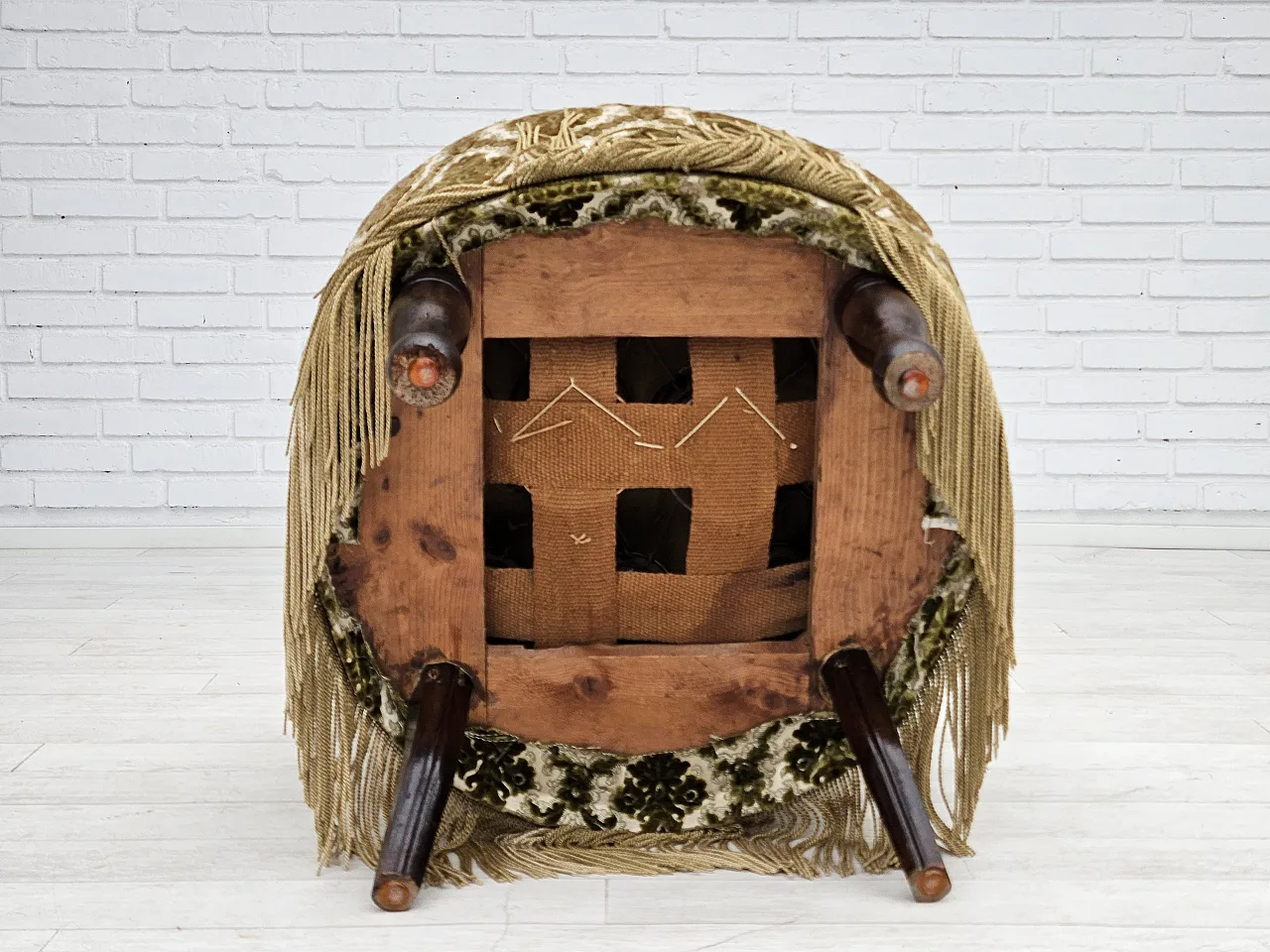 Sedia danese velluto, anni '50 16