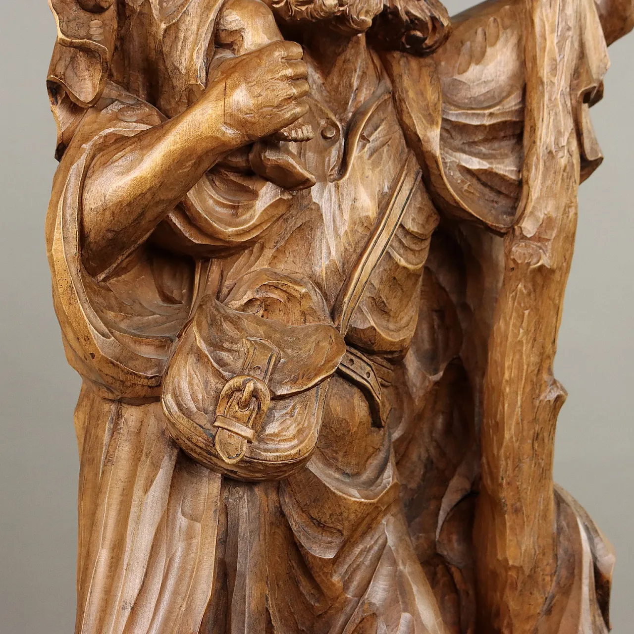 Lime tree wooden sculpture depicting St. Christopher 5