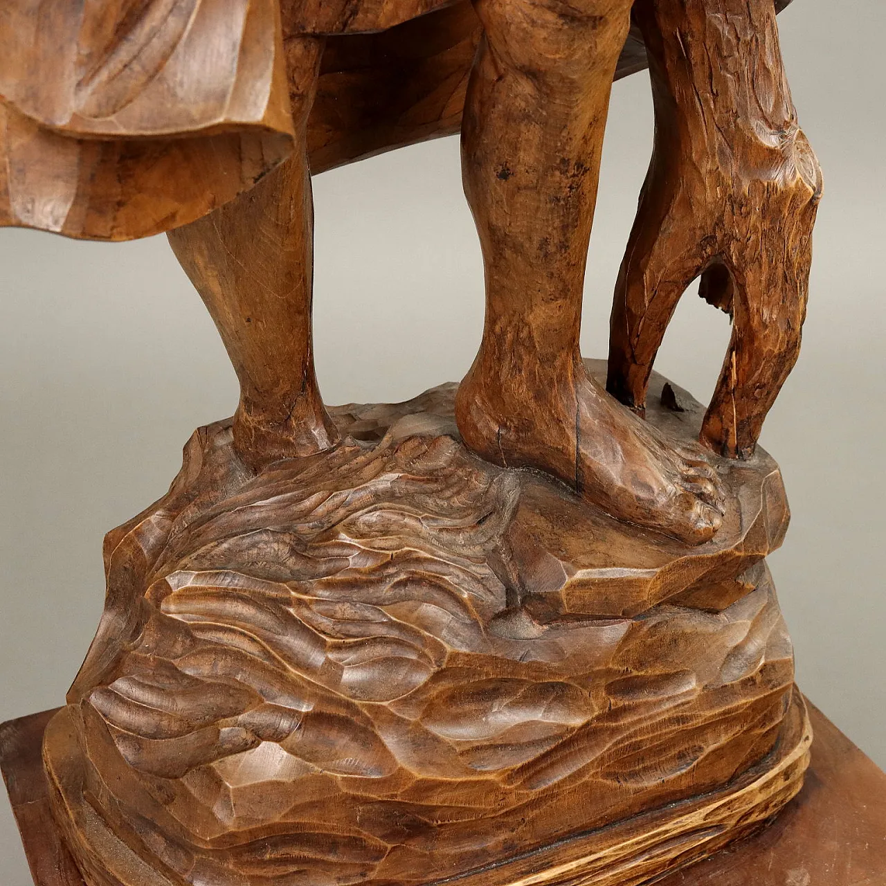 Lime tree wooden sculpture depicting St. Christopher 7