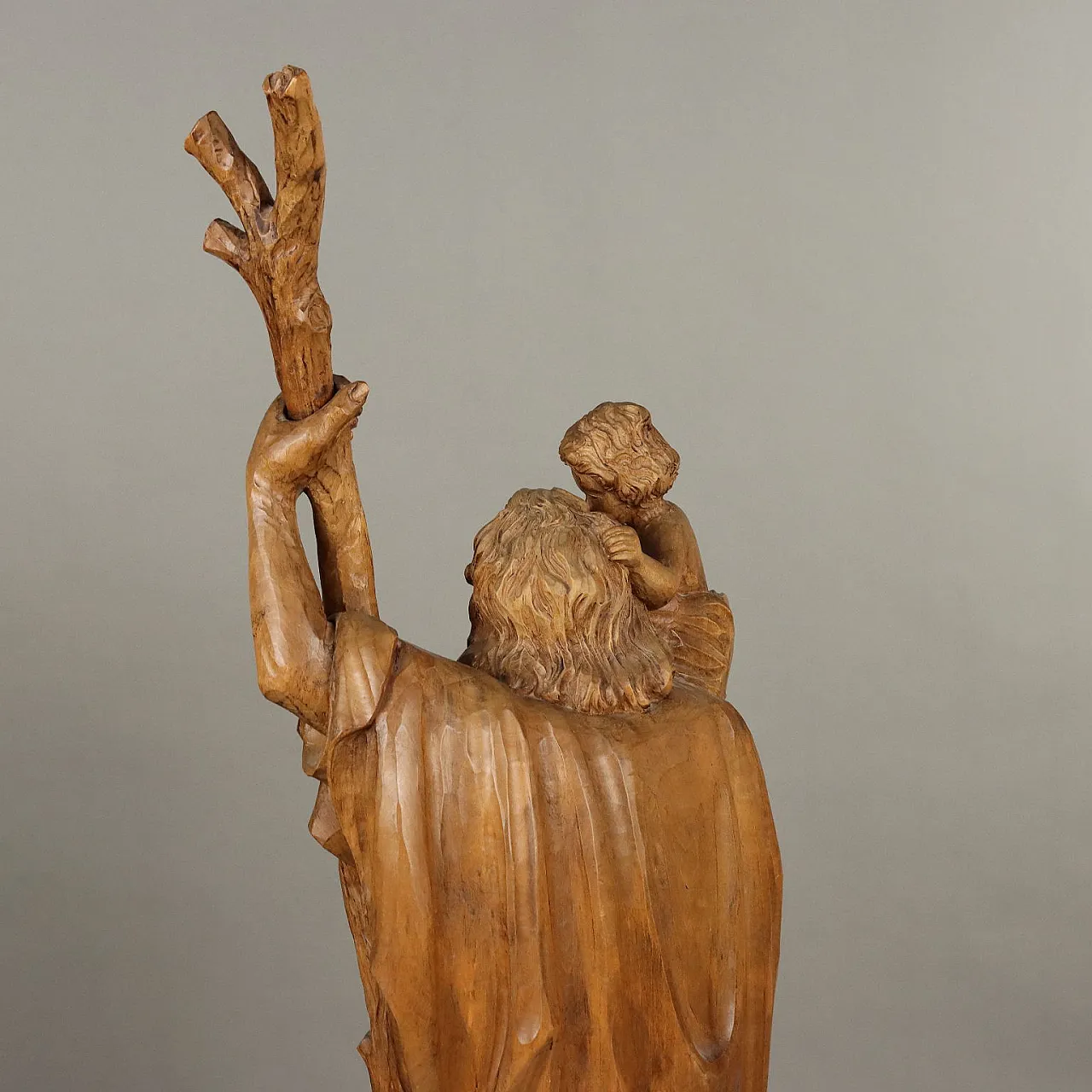 Lime tree wooden sculpture depicting St. Christopher 10