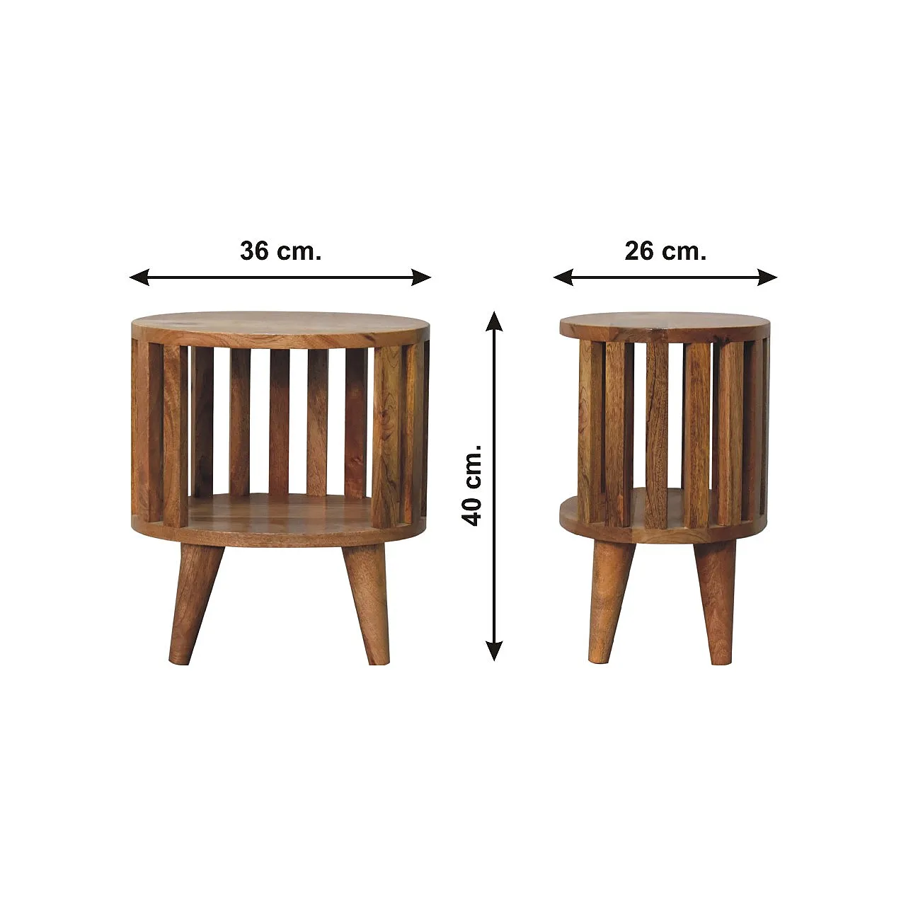 Artisan Furniture Solid Wood Ariella Single Shelf Bedside 11