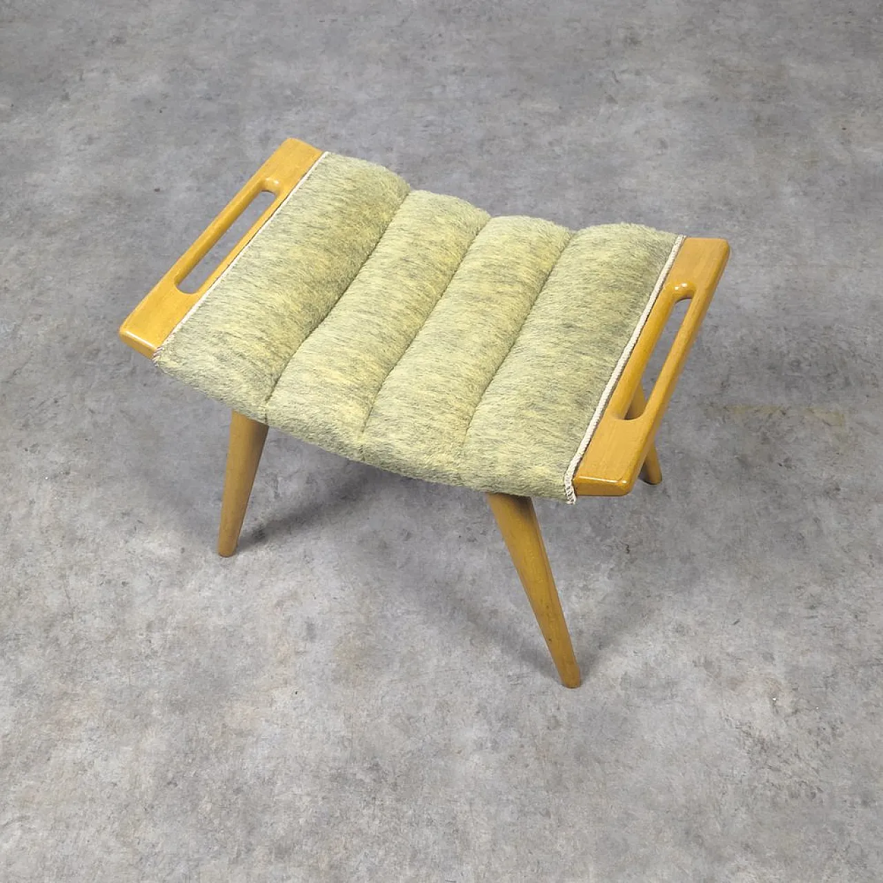 Mid-Century footstool attributed to Hans J. Wegner, 1960s 2