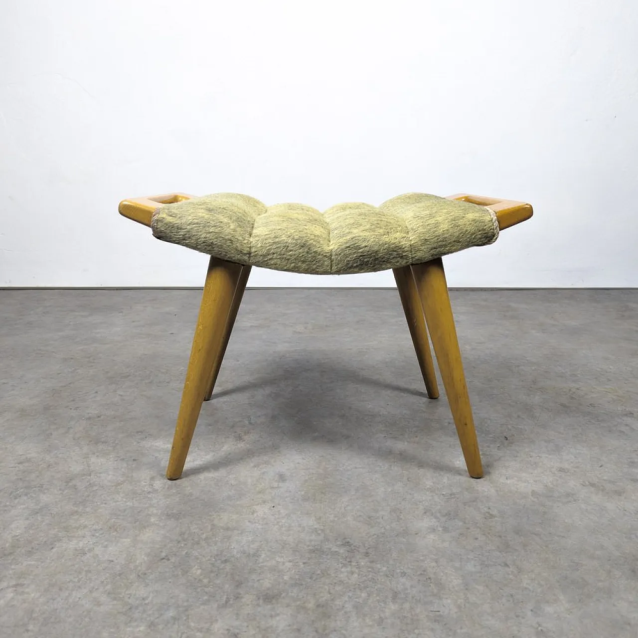 Mid-Century footstool attributed to Hans J. Wegner, 1960s 4