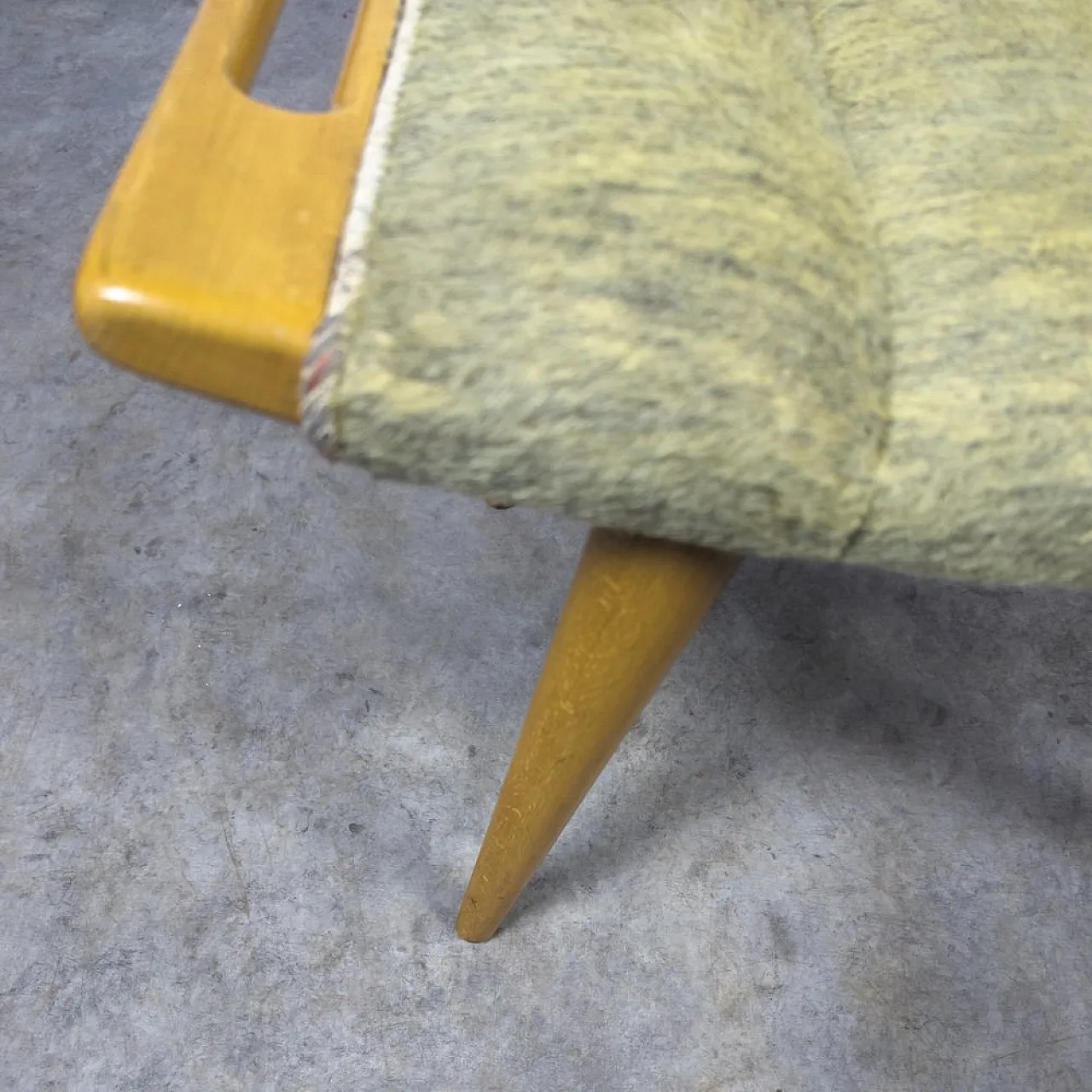 Mid-Century footstool attributed to Hans J. Wegner, 1960s 10