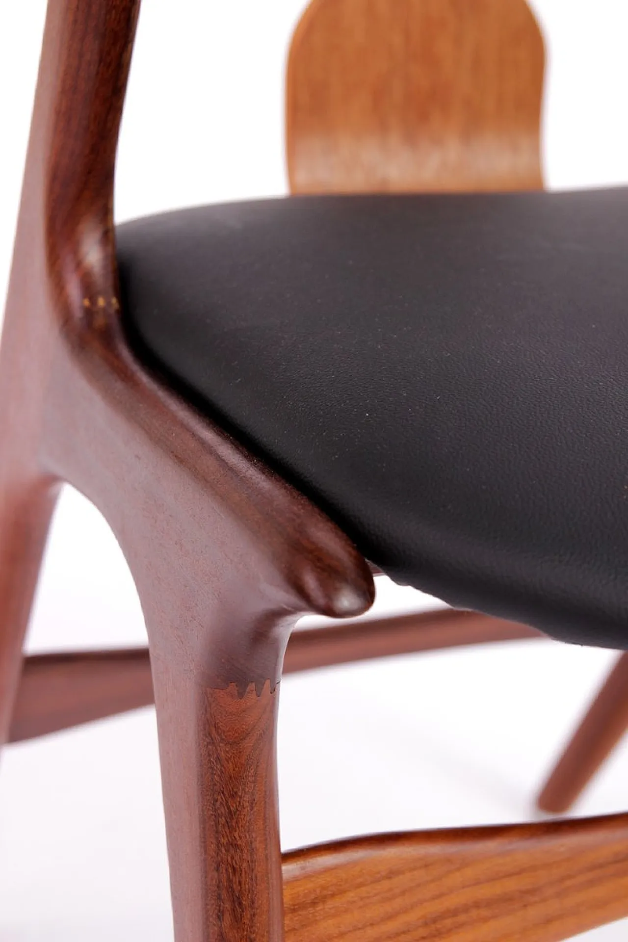 4 Sedie da pranzo attribuite a Louis Van Teeffelen per Wébé, anni '60 6