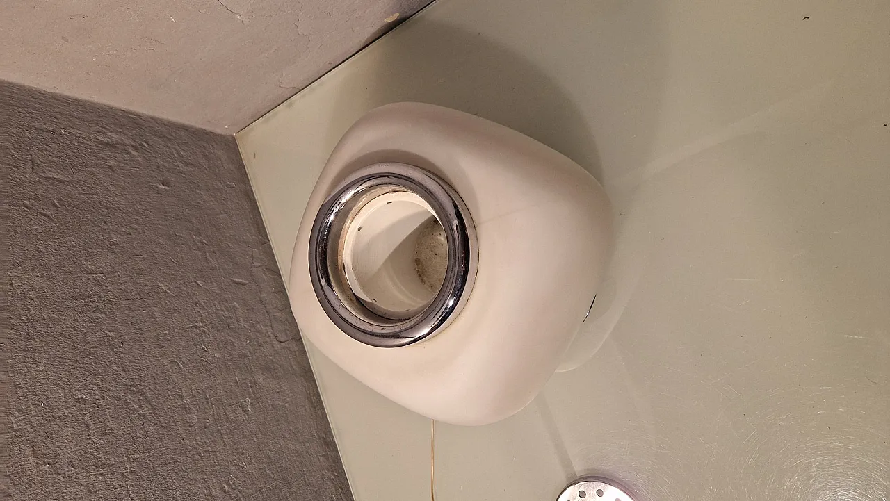 Lampada Flower in ottone cromato e vetro di Valenti Luce, anni '60 4